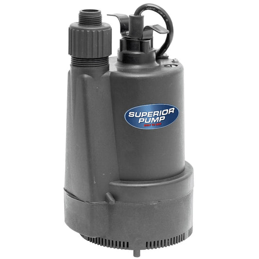 91330 1/3 HP Thermoplastic Submersible Multi Use Pool Hot Tub Pump with 10-Foot Cord