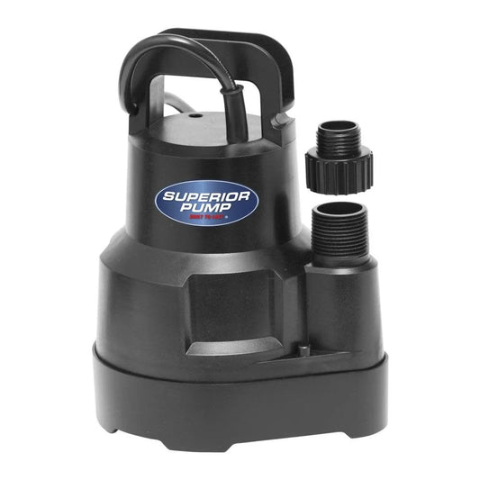 91016 Thermoplastic High Flow Multi Use Pool Hot Tub Pump, 1/6 HP, Black